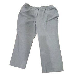 Lane Bryant Pants Gray High Rise Straight Leg The Houston Trousers Women's 24